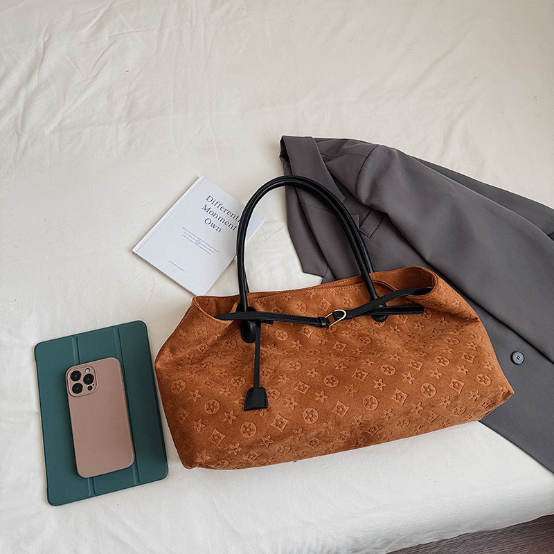 Modern Chic All-Season PU/Artificial Leather/Microfiber Leather, Suede/Oxford/Scrub Women's Shoulder Bags Tote Bags | Color: Brown | Image 2