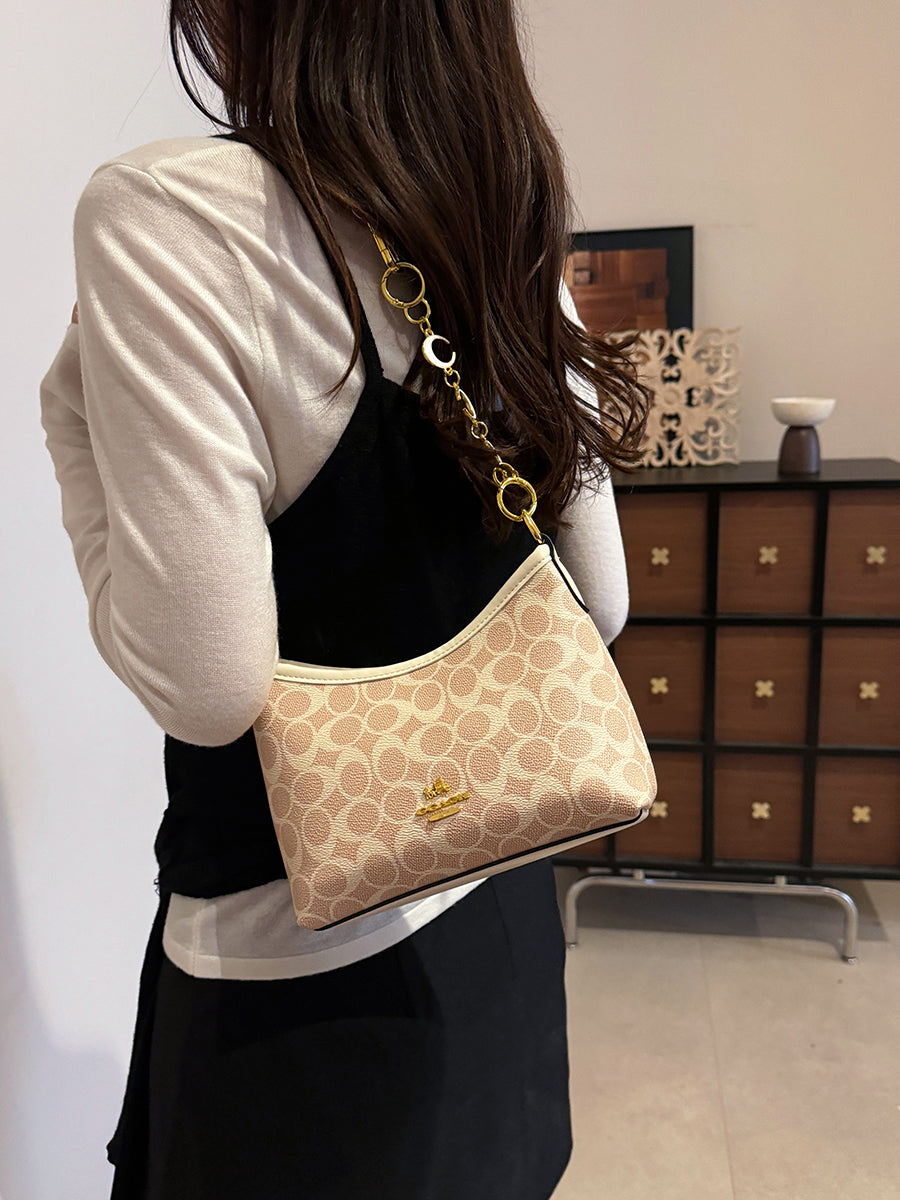 Modern Chic All-Season PU/Artificial Leather/Microfiber Leather Women's Handbags Other Bags | Color: Beige | Image 3
