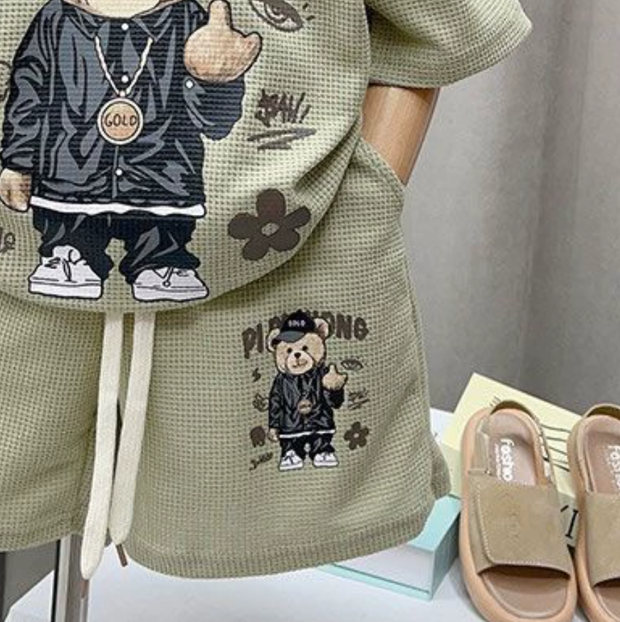 Casual Sporty Summer 2-Piece Boys' Pants Suit, Ages 2-9 | Color: Style 2 | Image 2