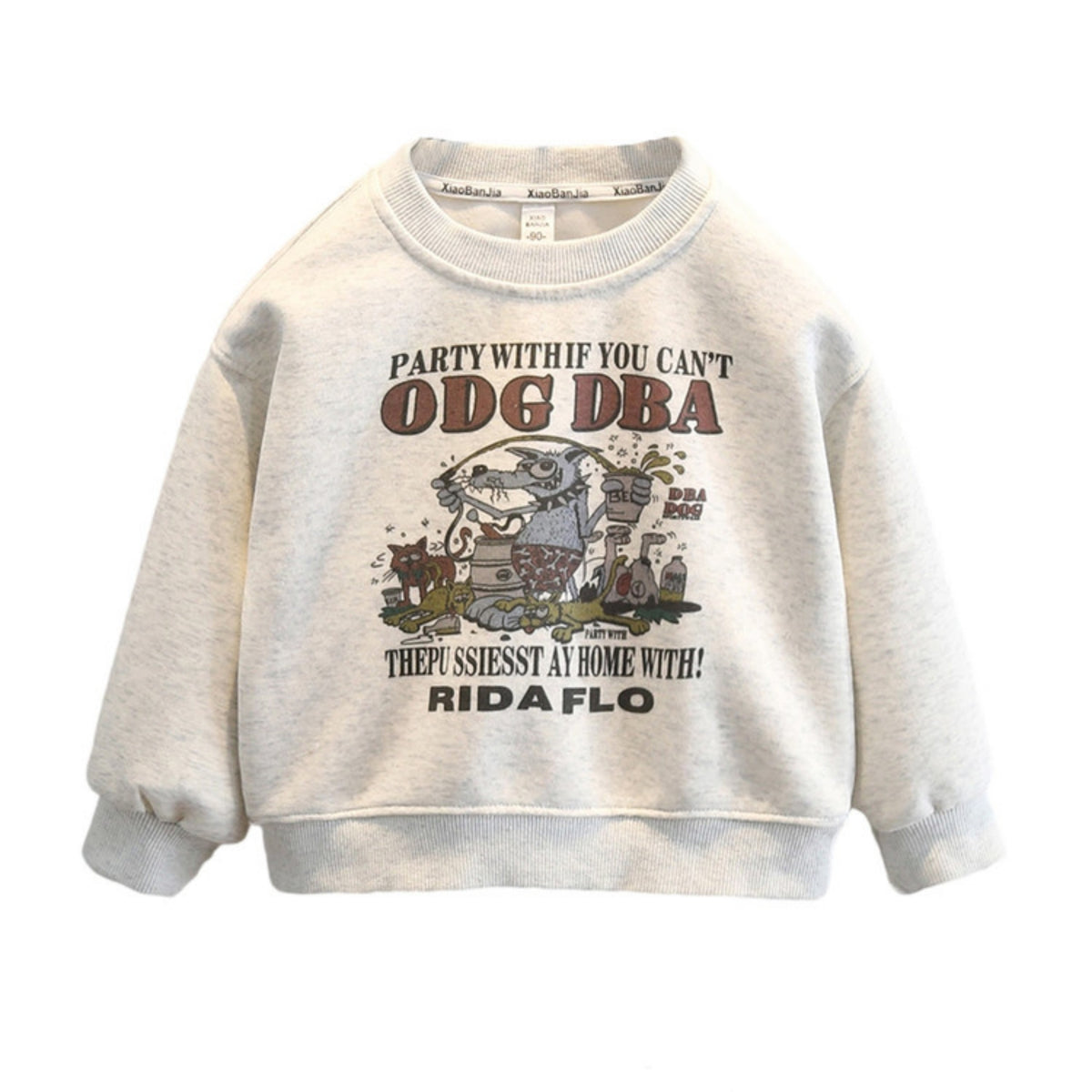 Casual Sporty Spring Boys' Sweatshirt, Ages 2-11 | Color: Grey | Image 3