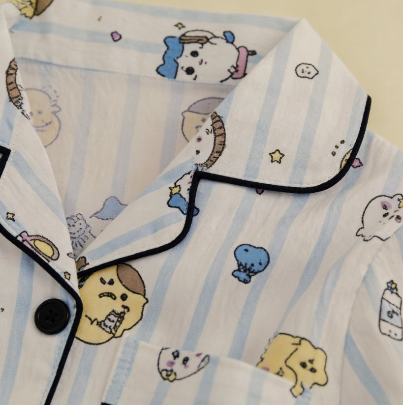 Modern Chic All-Season Minimalist Autumn 2-Piece Unisex Kids' Pajama Set, Ages 2-13 | Color: Style 1 | Image 2