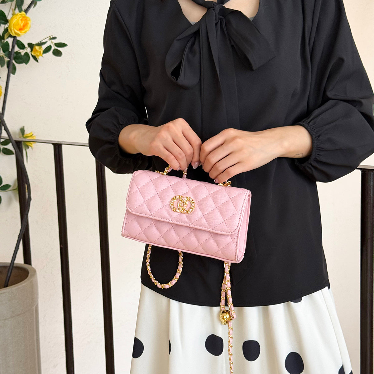 Modern Chic All-Season PU/Artificial Leather/Microfiber Leather Women's Crossbody Bags Other Bags | Color: Pink | Image 2