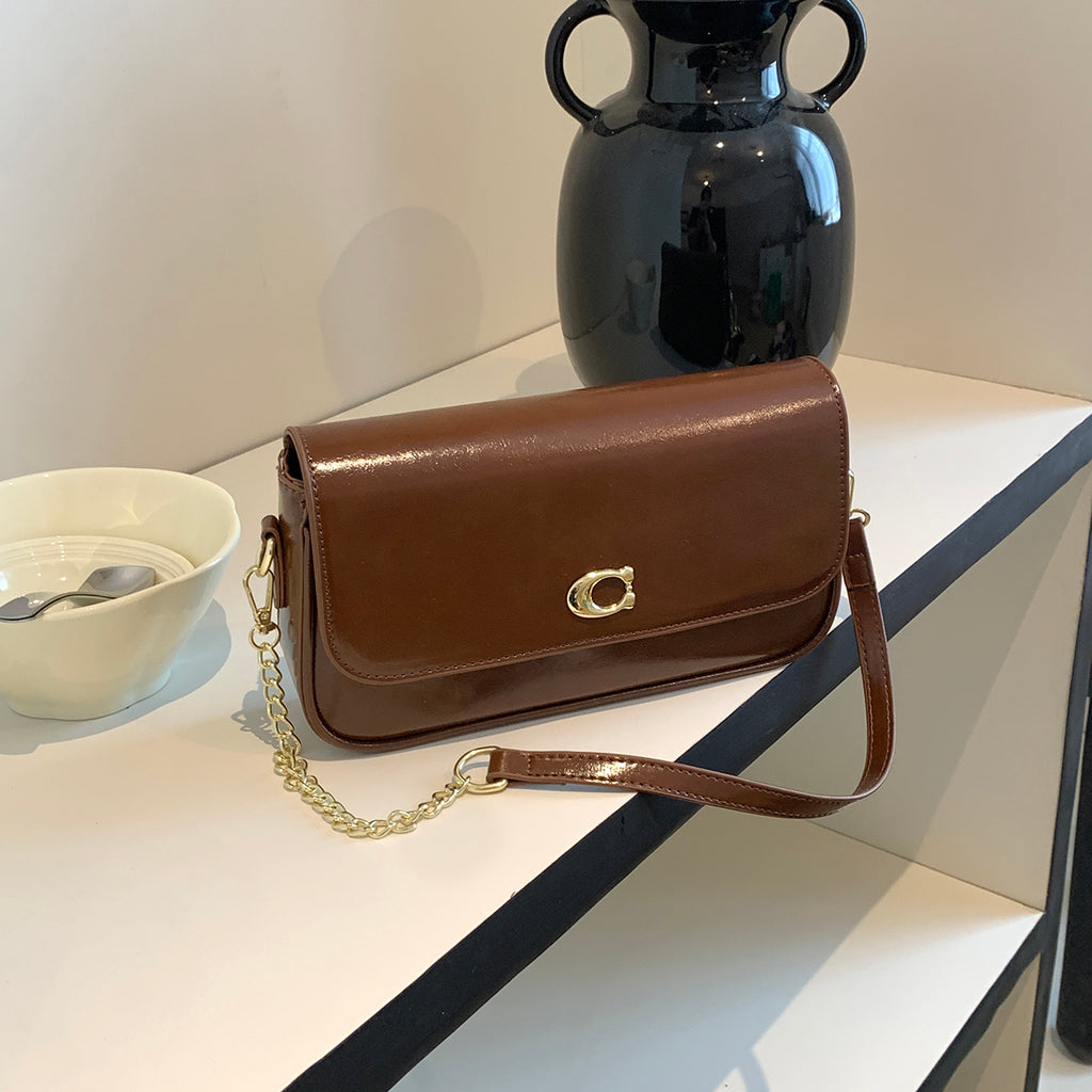 Modern Chic All-Season PU/Artificial Leather/Microfiber Leather Women's Handbags Other Bags | Color: Brown | Image 1