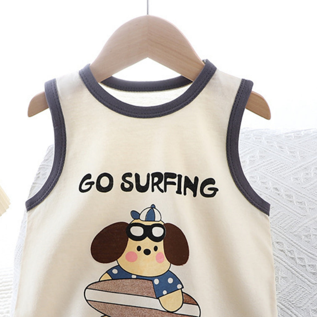 Modern Chic All-Season Casual Sporty Summer Unisex Baby Jumpsuit, Ages 1-12 Months | Color: Grey | Image 3