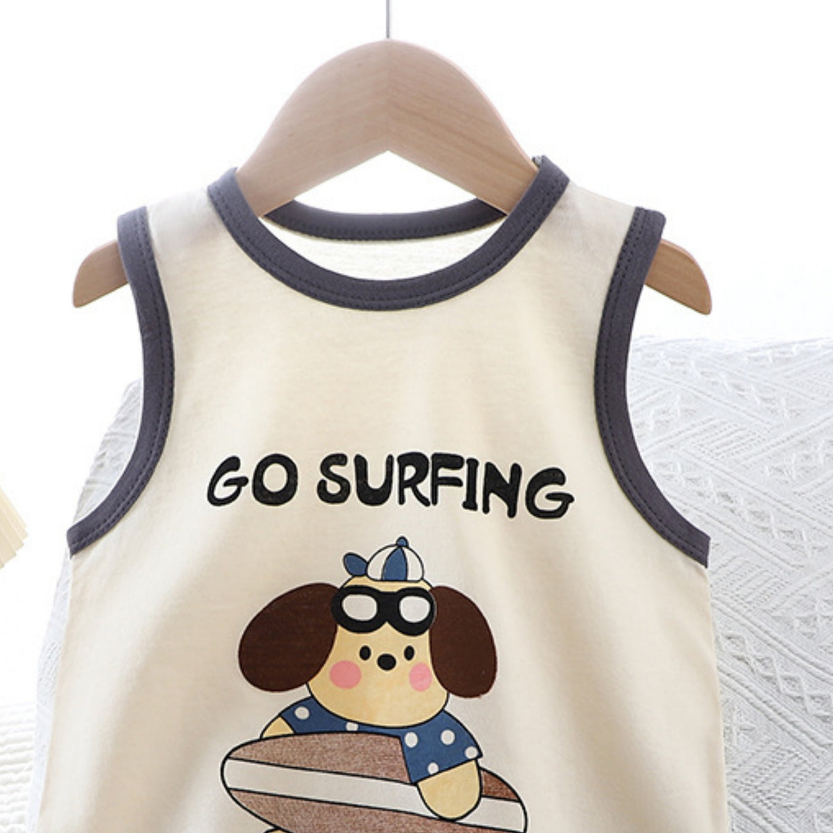 Modern Chic All-Season Casual Sporty Summer Unisex Baby Jumpsuit, Ages 1-12 Months | Color: Grey | Image 3