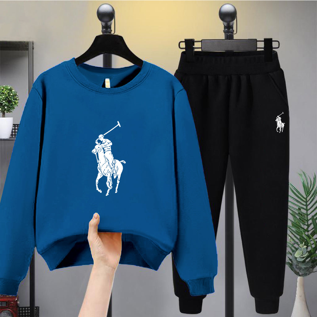 Modern Chic All-Season Minimalist Autumn 2-Piece Boys' Pants Suit, Ages 4-13 | Color: Blue | Image 1