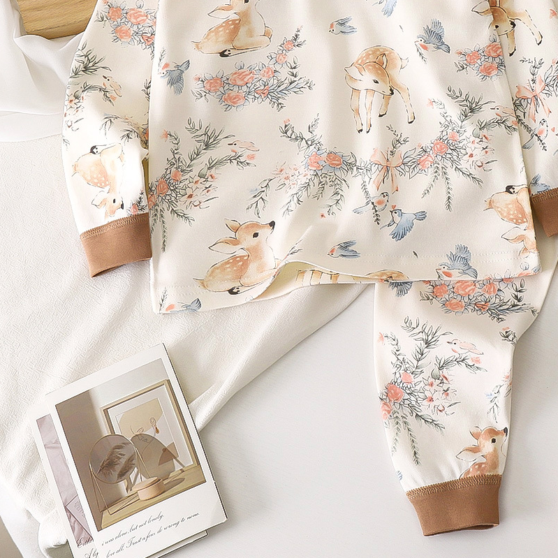 Minimalist Autumn 2-Piece Unisex Baby Pajama Set, Ages 6-24 Months | Color: Style 2 | Image 3