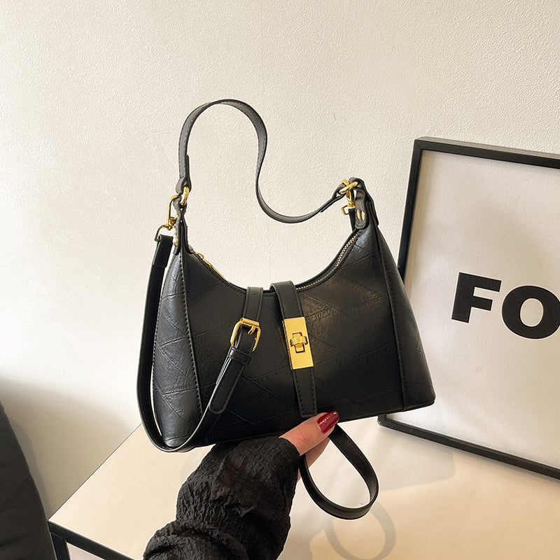 Modern Chic All-Season PU/Artificial Leather/Microfiber Leather Women's Handbags Other Bags | Color: Black | Image 1