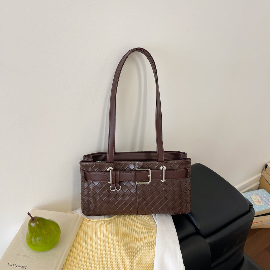 Modern Chic All-Season PU/Artificial Leather/Microfiber Leather Women's Shoulder Bags Other Bags | Color: Coffee | Image 2