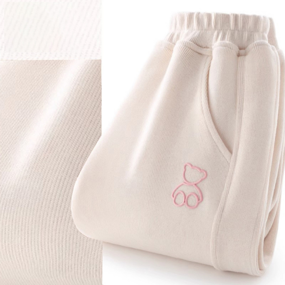 Casual Sporty Autumn Unisex Kids' Casual Pants, Ages 3-13 | Color: Apricot | Image 2