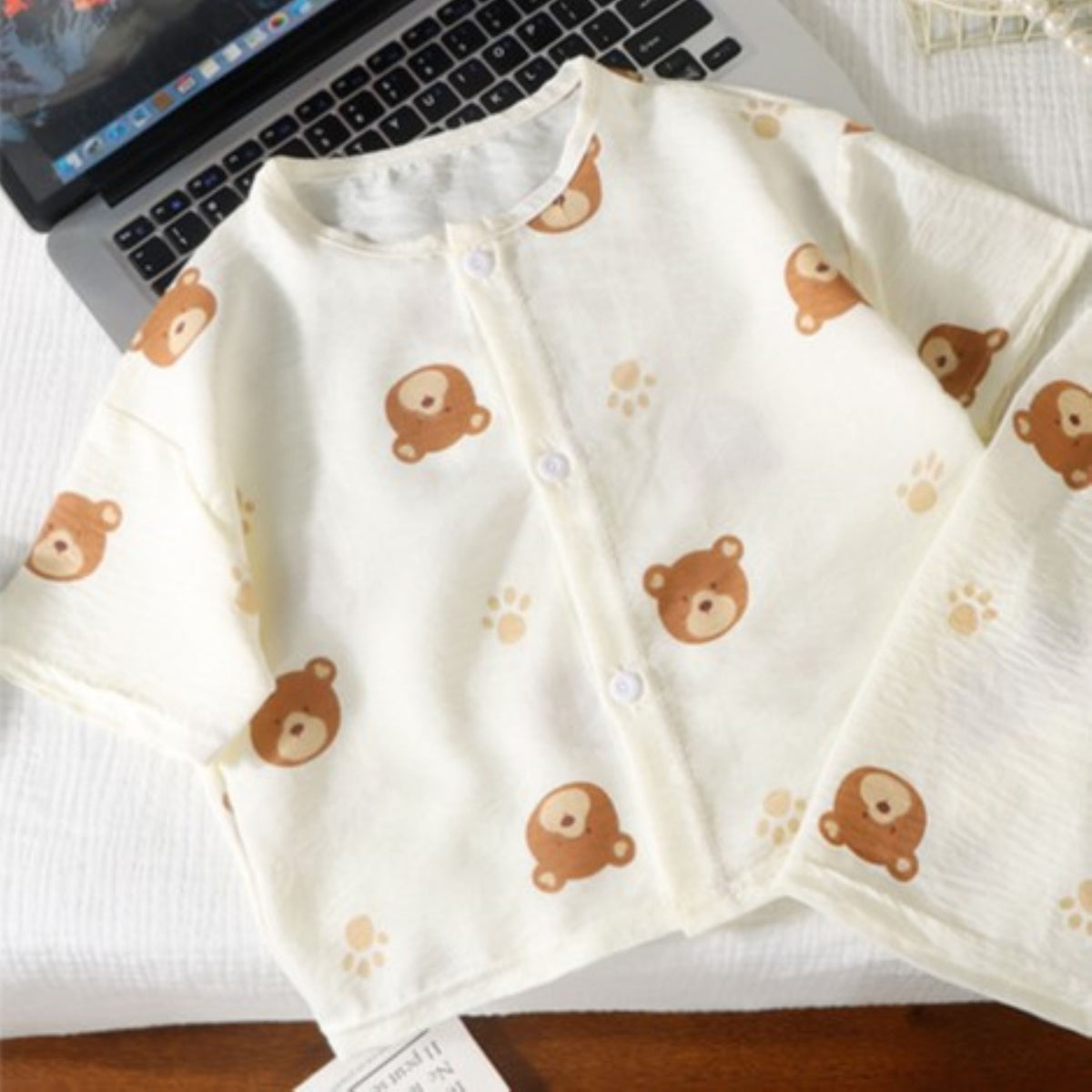Minimalist Summer 2-Piece Unisex Kids' Pajama Set, Ages 2-9 | Color: Style 3 | Image 3