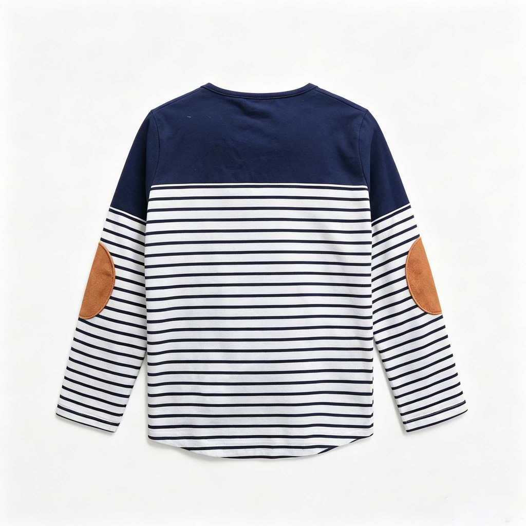 Minimalist Autumn Boys' T-Shirt, Ages 2-7 | Color: Blue | Image 3