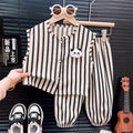 Casual Sporty Summer 2-Piece Boys' Pants Suit, Ages 2-9 | Color: As the Picture | Image 1
