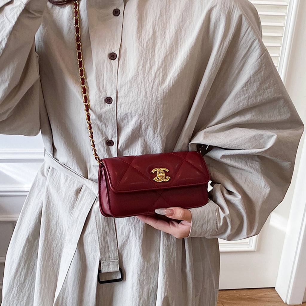 Modern Chic All-Season PU/Artificial Leather/Microfiber Leather Women's Crossbody Bags Other Bags | Color: Red | Image 1