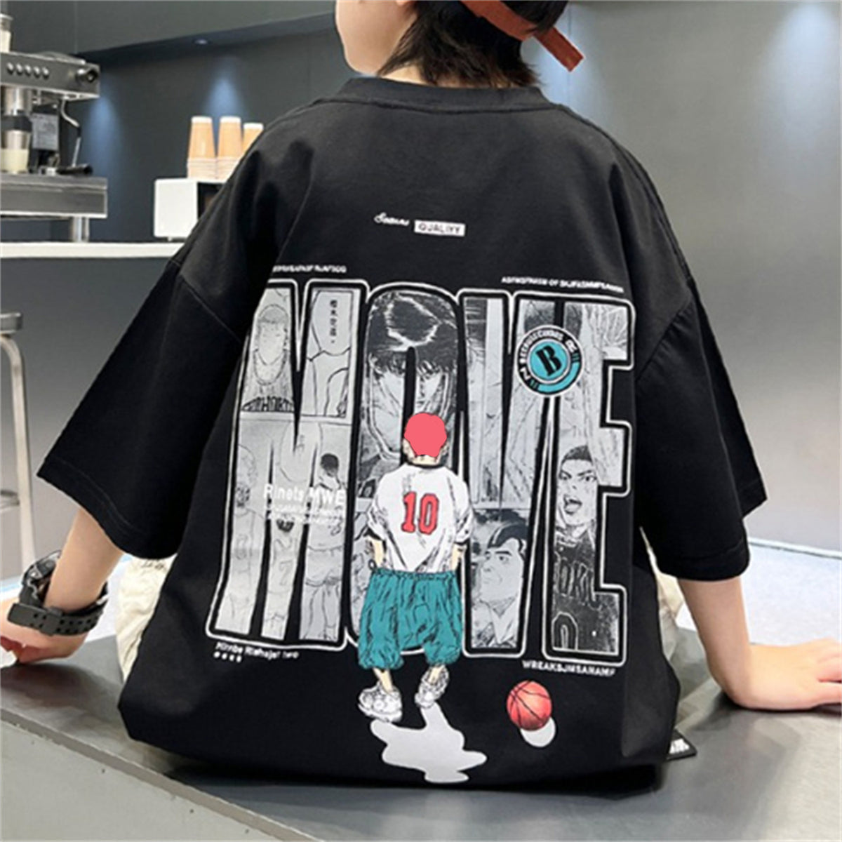 Casual Sporty Summer Boys' T-Shirt, Ages 2-14 | Color: Black | Image 1