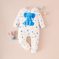 Minimalist Autumn Unisex Baby Jumpsuit, Ages 0-12 Months | Color: White | Image 1