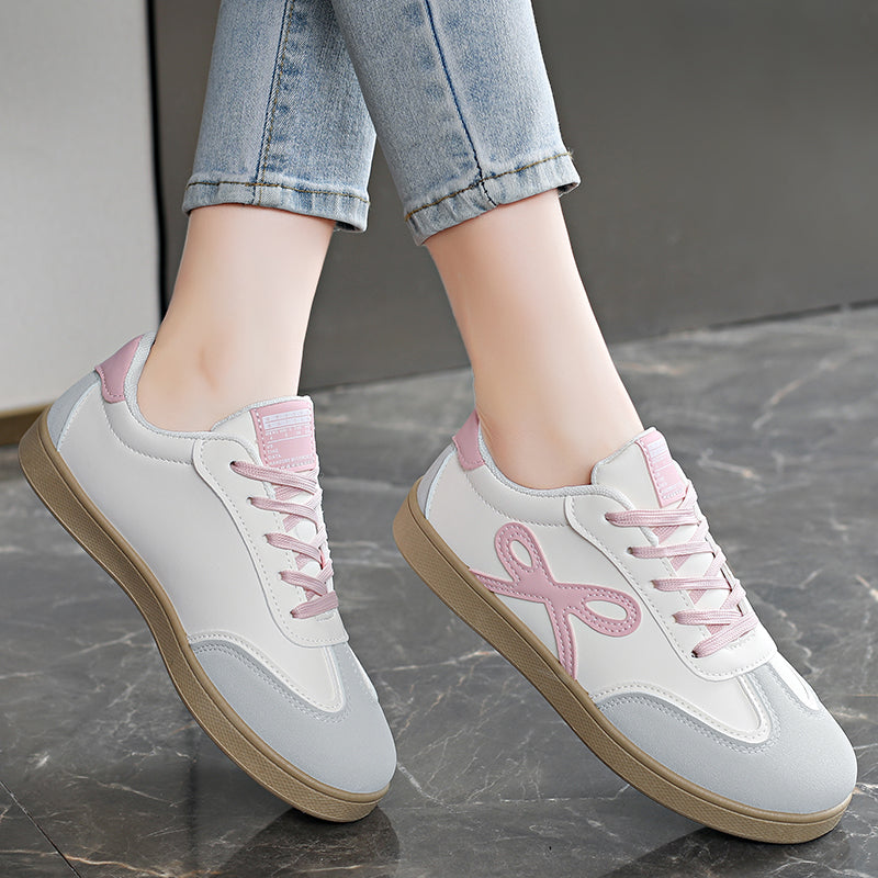 Modern Chic All-Season PU/Artificial Leather/Microfiber Leather Women's Skate Shoes | Color: Pink | Image 1