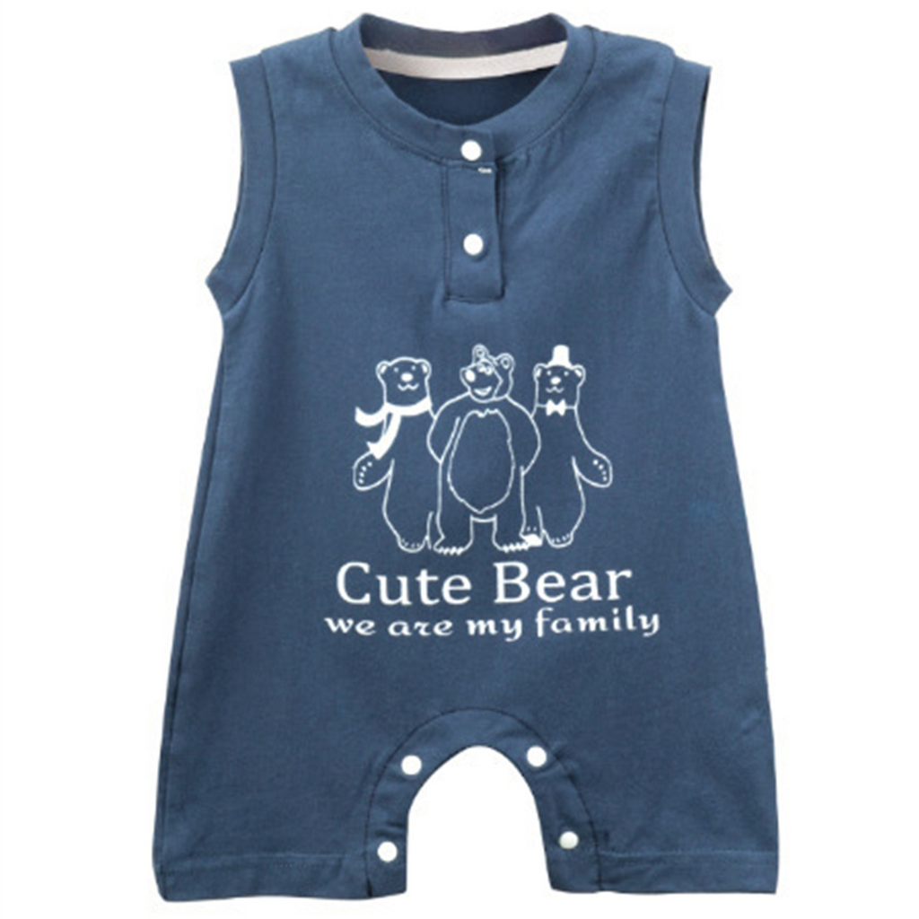 Modern Chic All-Season Minimalist Summer Unisex Baby Jumpsuit, Ages 1-24 Months | Color: Style 3 | Image 3