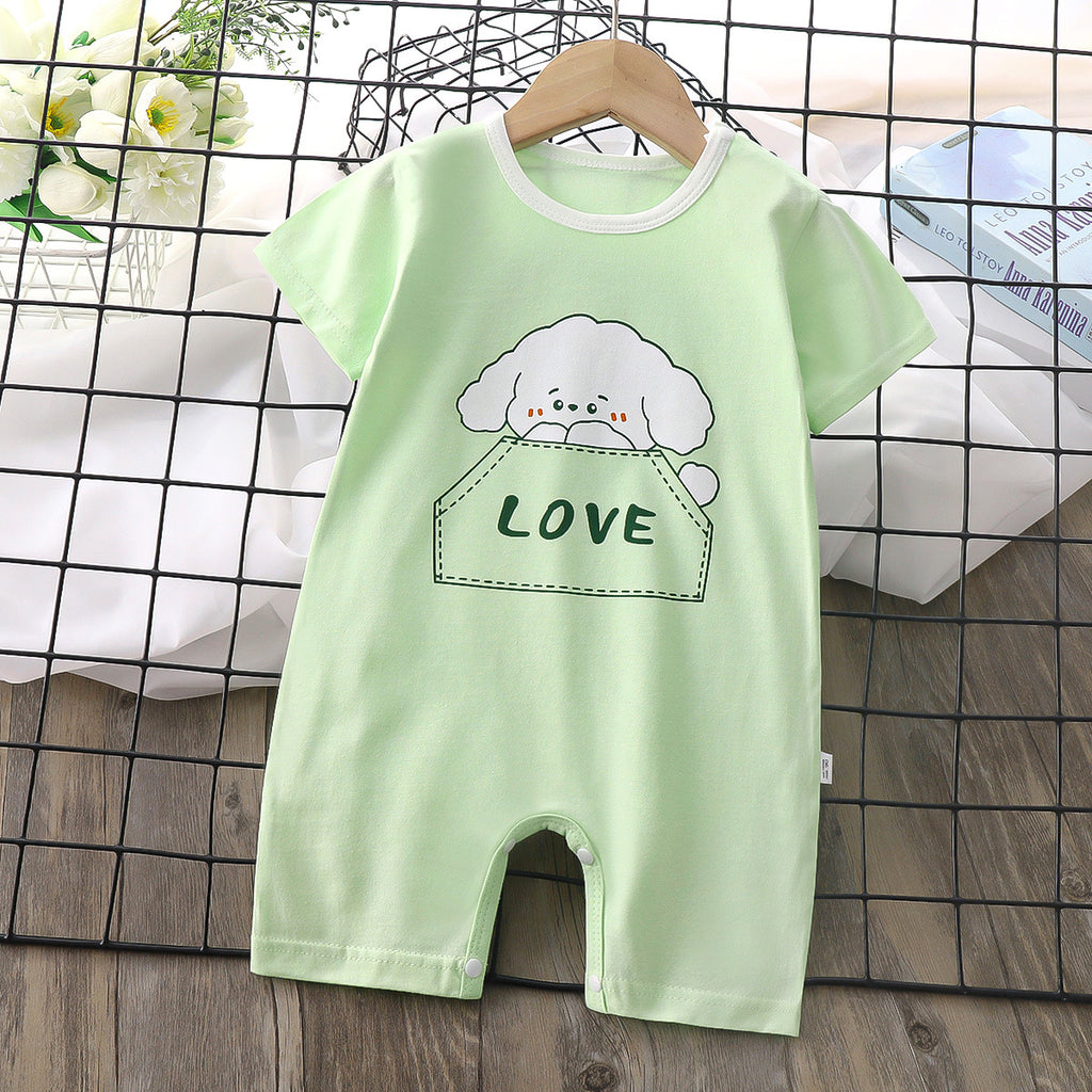 Minimalist Summer Unisex Baby Jumpsuit, Ages 1-24 Months | Color: Style 3 | Image 1
