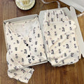 Modern Chic Elegant All-Season 2 Pcs Women 's Long Sleeve Sleep Set | Color: Style 1 | Image 1