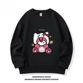 Modern Chic All-Season Minimalist Autumn Unisex Kids' Sweatshirt, Ages 2-14 | Color: Black | Image 1