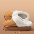 Modern Chic All-Season Others Women's Home Slippers | Color: Brown | Image 1