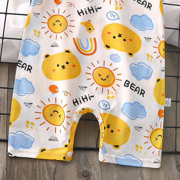 Minimalist Summer Unisex Baby Jumpsuit, Ages 1-24 Months | Color: Style 1 | Image 2