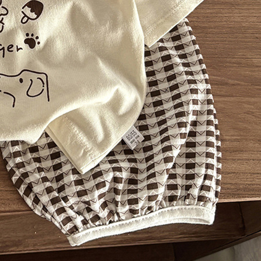 Minimalist Summer 2-Piece Unisex Kids' Pants Suit, Ages 2-7 | Color: Style 1 | Image 2