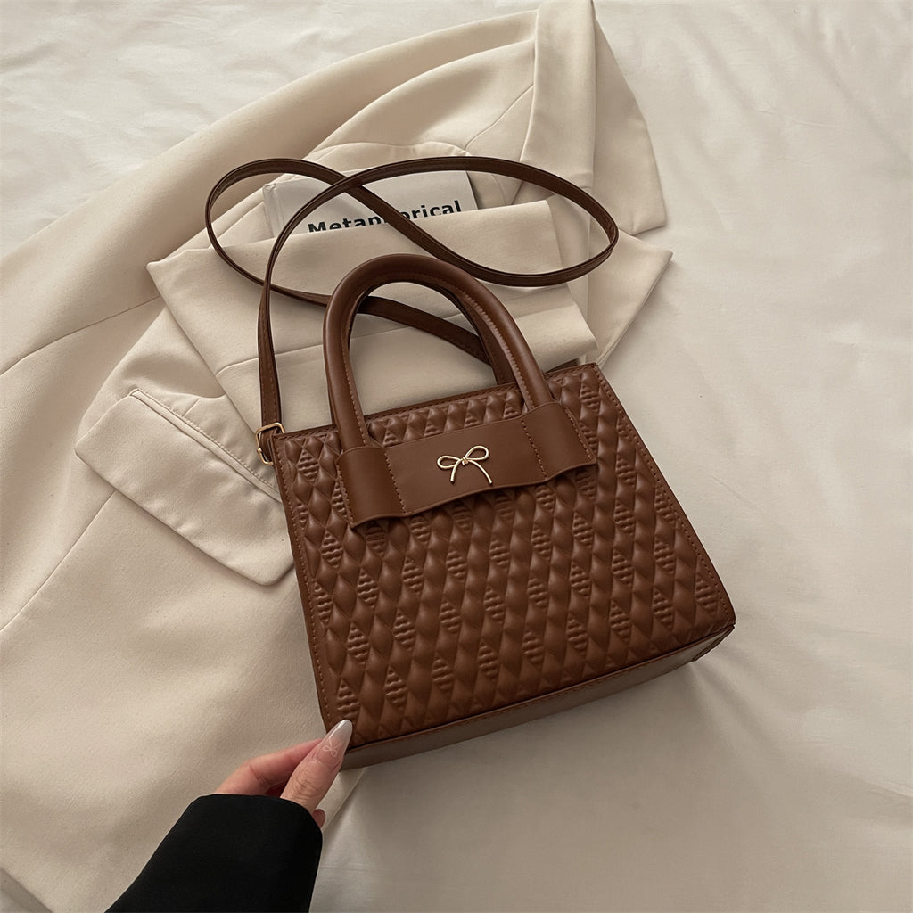 Modern Chic All-Season PU/Artificial Leather/Microfiber Leather Women's Shoulder Bags Tote Bags | Color: Brown | Image 1