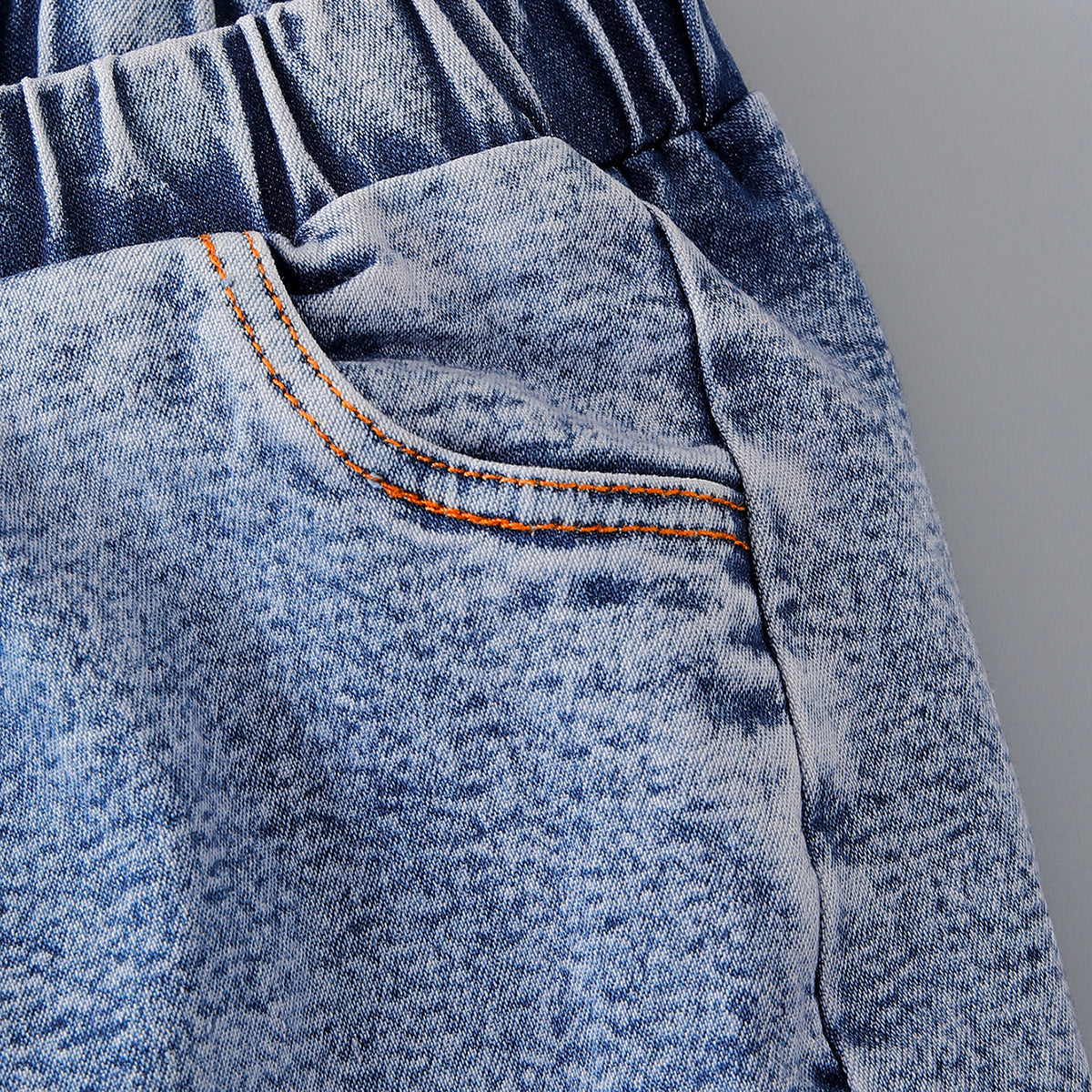 Sweet & Cute Autumn Girls' Jeans, Ages 3-11 | Color: Blue | Image 2