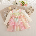 Sweet & Cute Autumn Baby Girls' Dress, Ages 6-24 Months | Color: Pink | Image 1