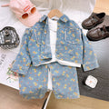 Trendy Autumn 2-Piece Girls' Pants Suit, Ages 2-9 | Color: As the Picture | Image 1