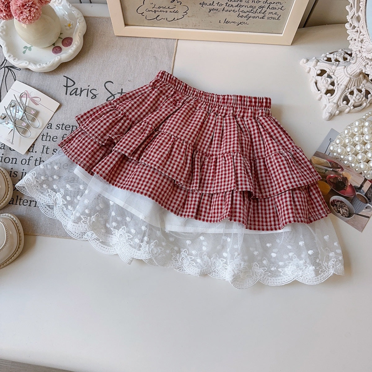 Casual Sporty Summer 2-Piece Girls' Dress Suit, Ages 2-5 | Color: Grey | Image 2