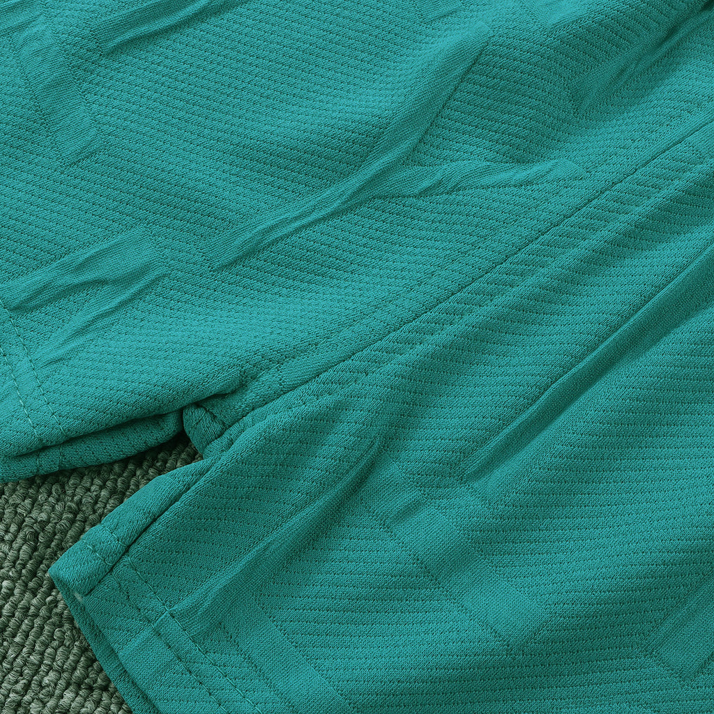 Modern Chic All-Season Minimalist Summer 2-Piece Boys' Pants Suit, Ages 1-6 | Color: Green | Image 3