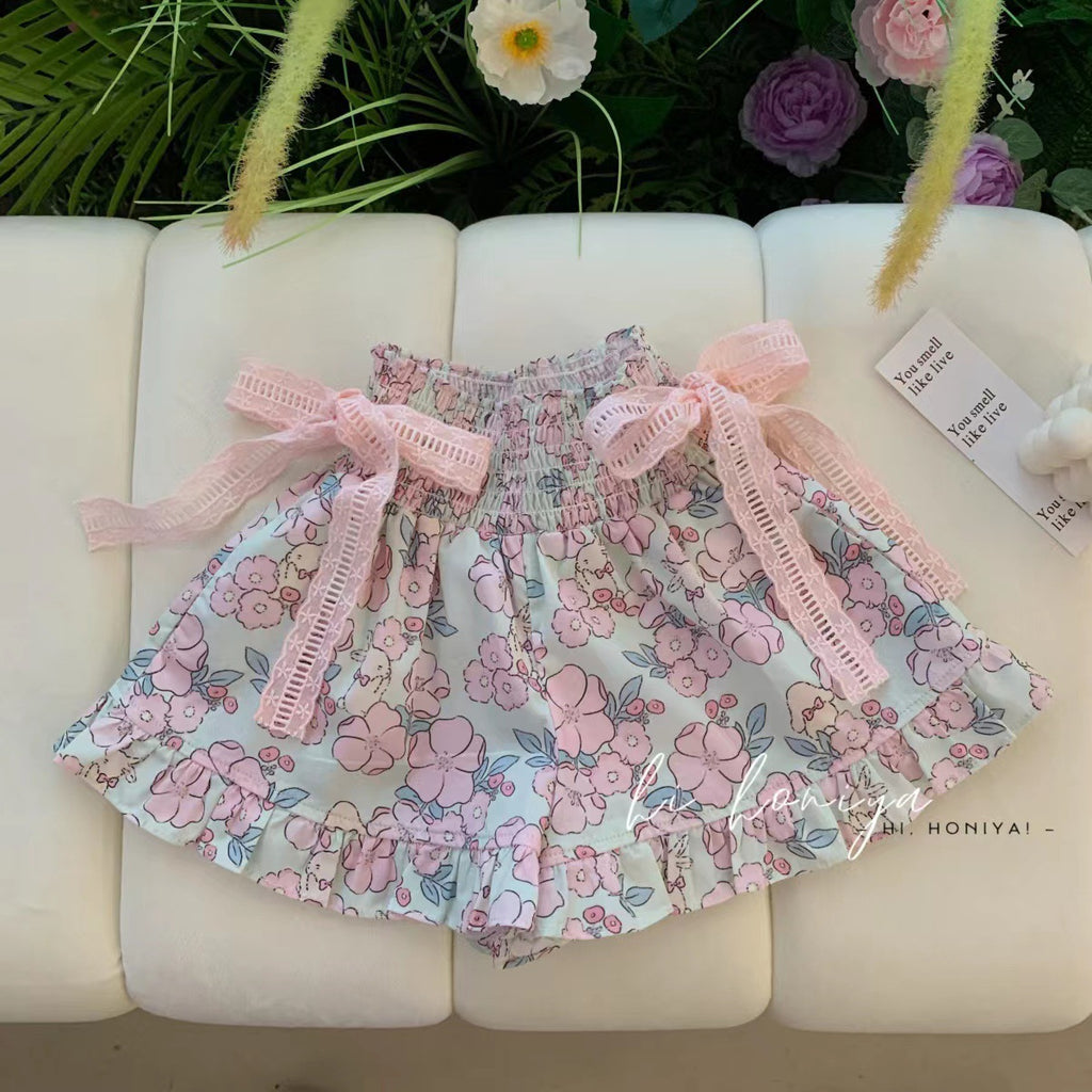 Sweet & Cute Summer 2-Piece Girls' Dress Suit, Ages 2-9 | Color: White | Image 3