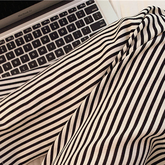 Minimalist All-Season Women 's Sleep Bottom | Color: Stripe | Image 2