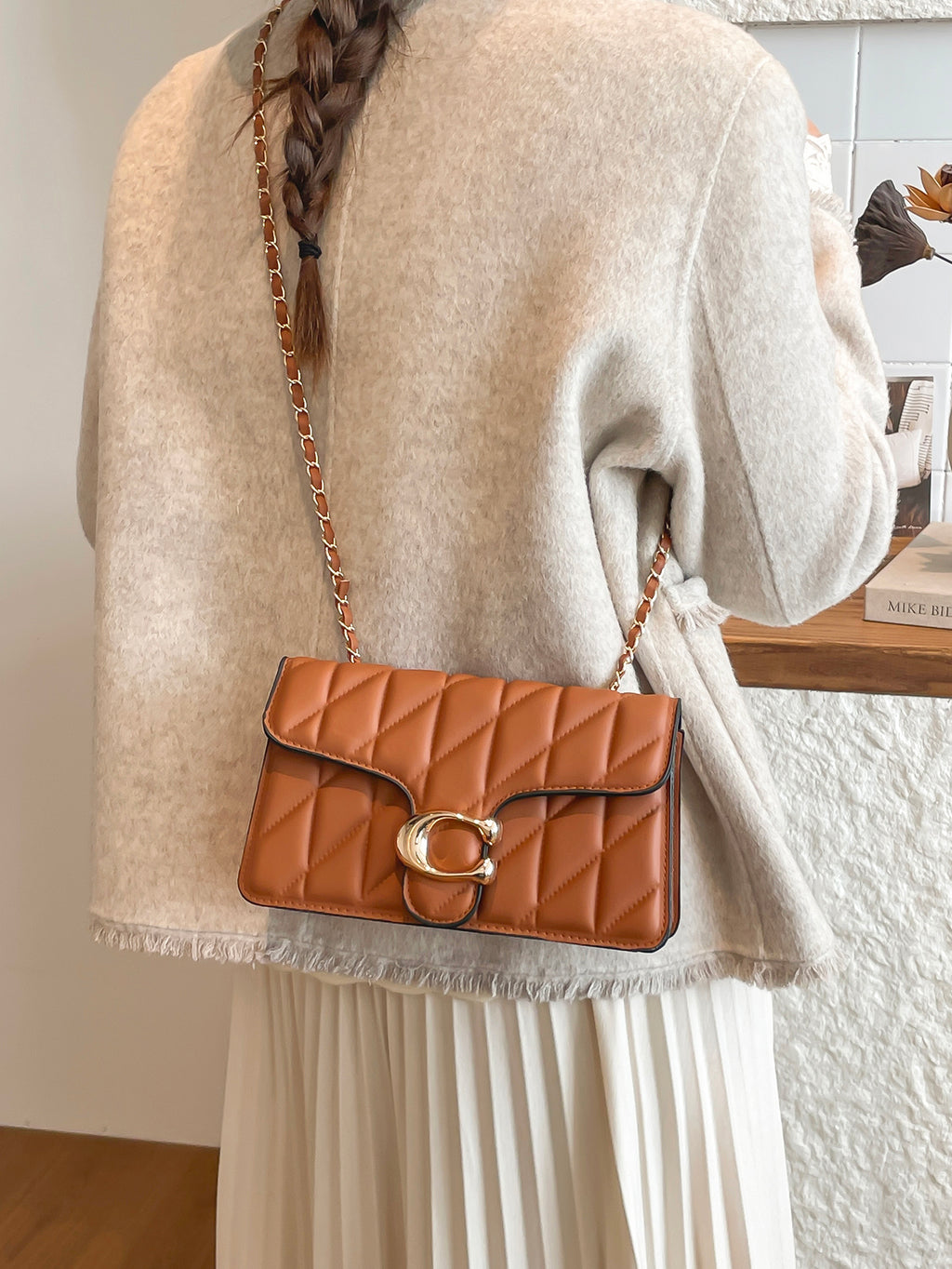 Modern Chic All-Season PU/Artificial Leather/Microfiber Leather Women's Crossbody Bags Other Bags | Color: Brown | Image 2