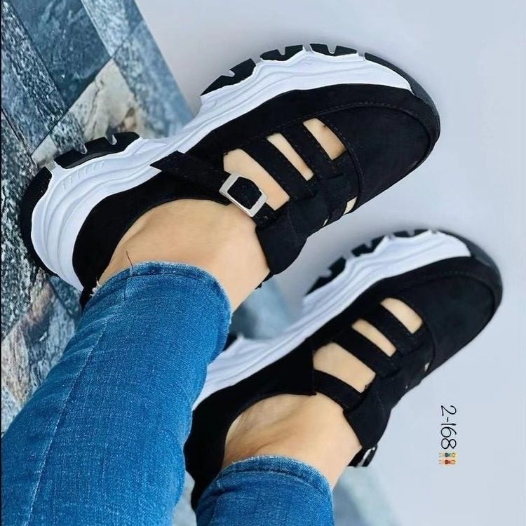 Modern Chic All-Season Velvet/Corduroy Women's Casual Shoes | Color: Black | Image 3