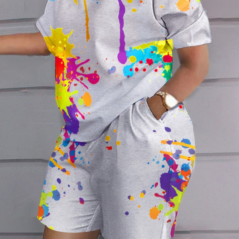 Casual Sporty Summer T-Shirt | Color: Grey | Image 1