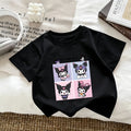 Modern Chic All-Season Casual Sporty Summer Unisex Kids' T-Shirt, Ages 2-9 | Color: Black | Image 1
