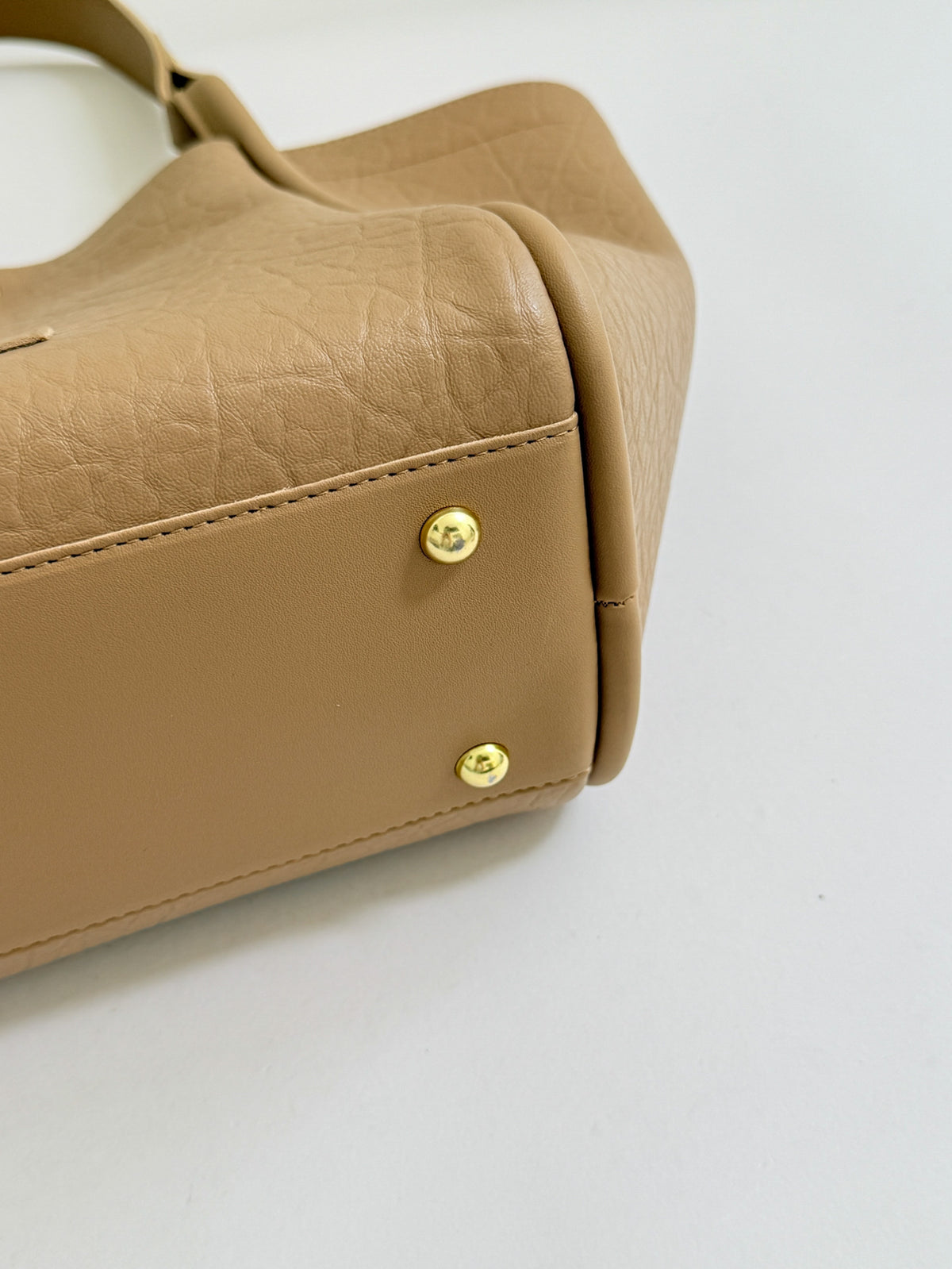 Quiet Luxury Autumn PU/Artificial Leather/Microfiber Leather Women's Shoulder Bags Tote Bags | Color: Apricot | Image 2