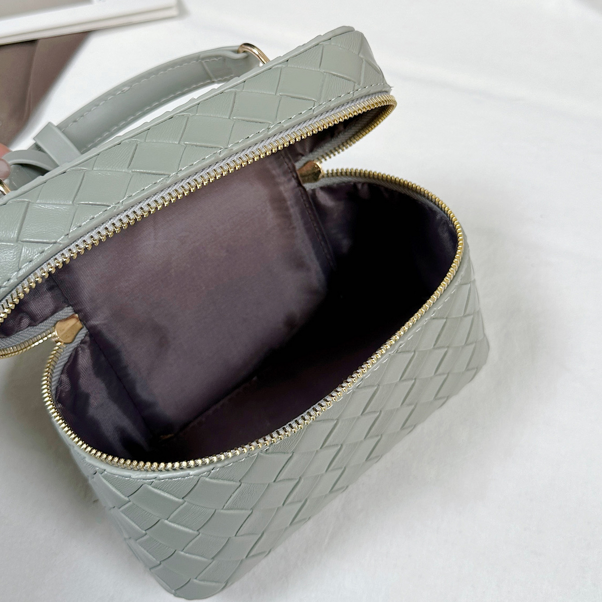 Modern Chic All-Season PU/Artificial Leather/Microfiber Leather Women's Crossbody Bags Box Bags | Color: Green | Image 3