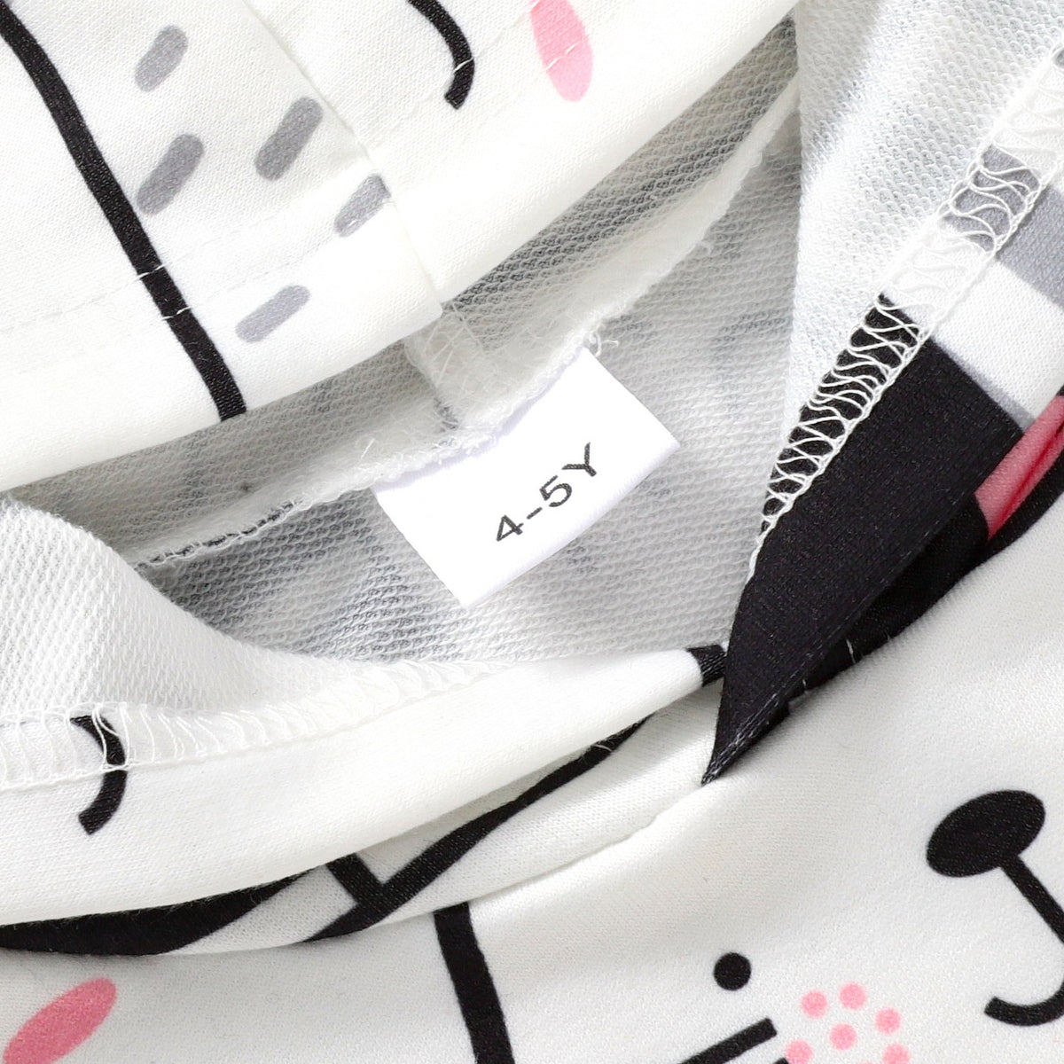 Modern Chic All-Season Casual Sporty Autumn Girls' Hoodie, Ages 4-11 | Color: White | Image 2