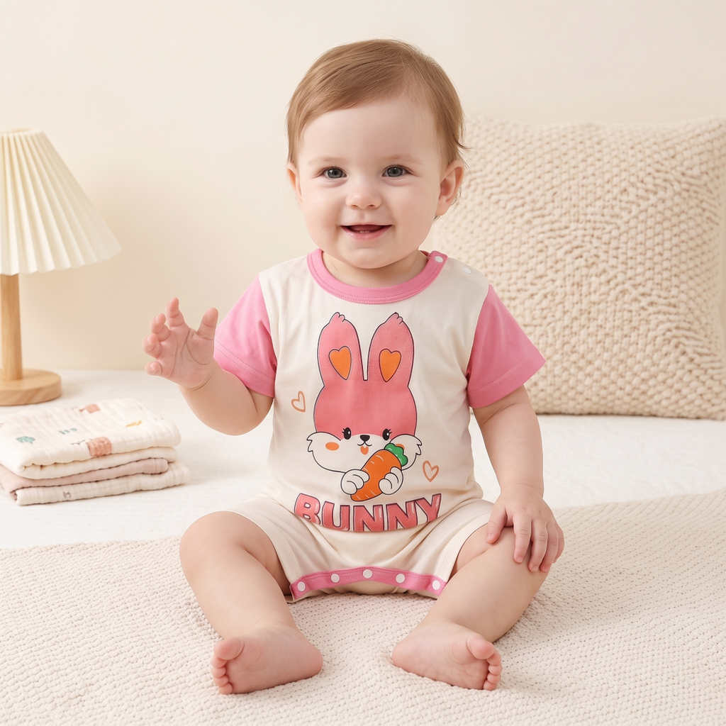 Minimalist Summer Unisex Baby Jumpsuit, Ages 1-24 Months | Color: Style 2 | Image 3