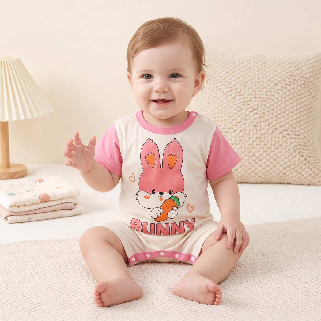 Minimalist Summer Unisex Baby Jumpsuit, Ages 1-24 Months | Color: Style 2 | Image 3
