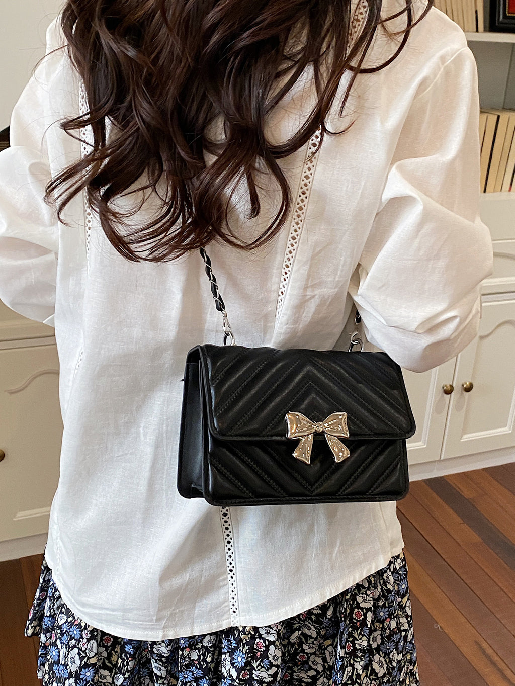 Modern Chic All-Season PU/Artificial Leather/Microfiber Leather Women's Crossbody Bags Other Bags | Color: Black | Image 2