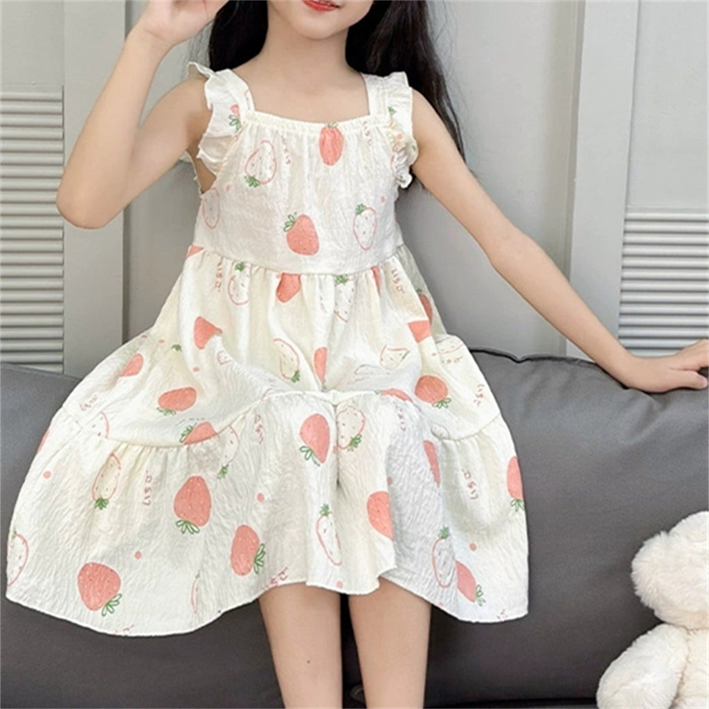 Sweet & Cute Summer Girls' Sleep Dress, Ages 2-11 | Color: Style 3 | Image 1