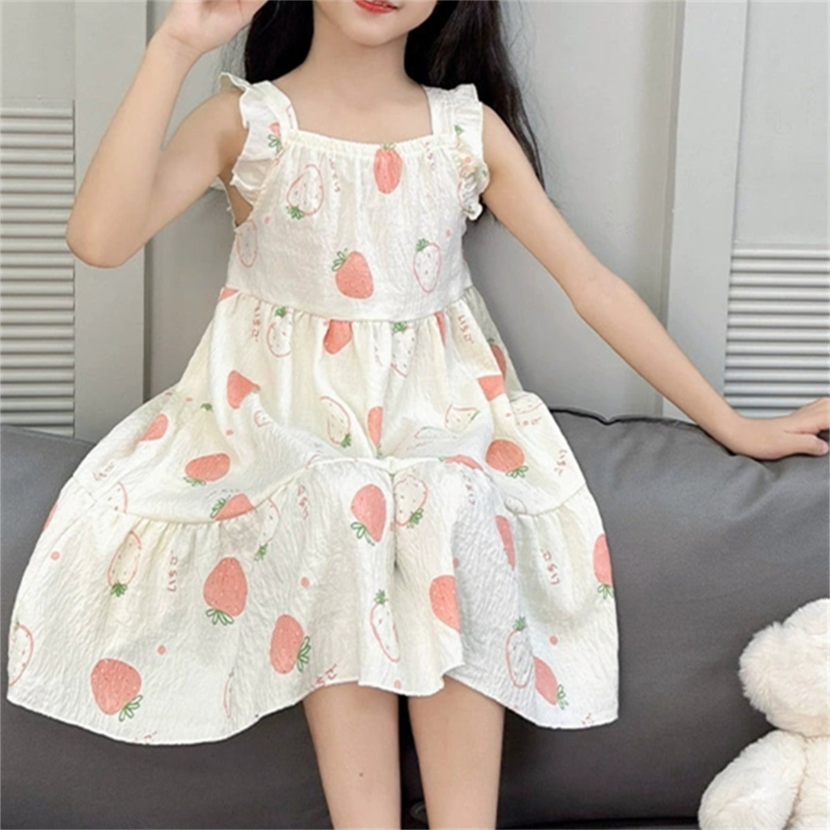 Sweet & Cute Summer Girls' Sleep Dress, Ages 2-11 | Color: Style 3 | Image 1