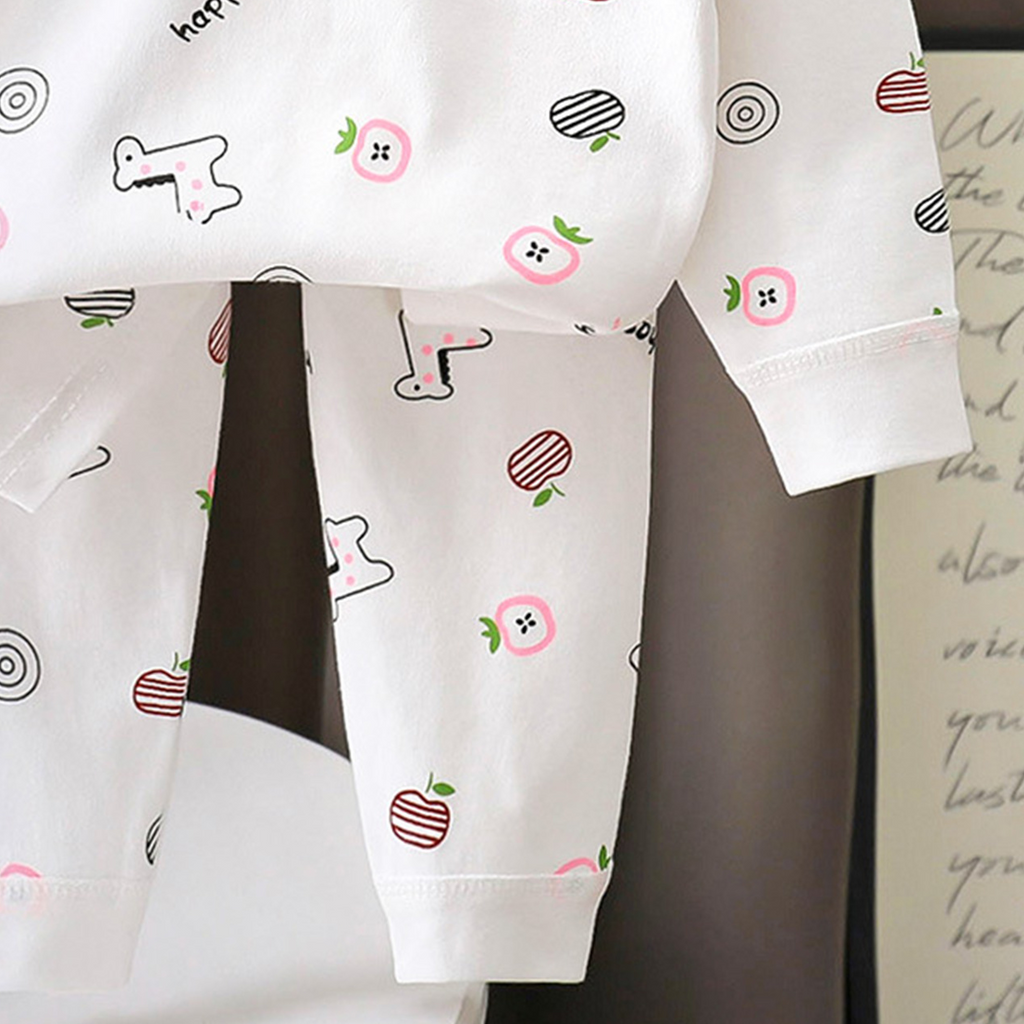 Minimalist Spring 2-Piece Unisex Kids' Pajama Set, Ages 2-7 | Color: Style 2 | Image 2
