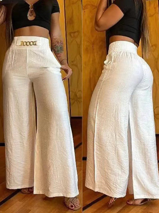 Vintage All-Season Trousers | Color: Beige | Image 1